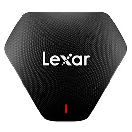 Lexar Professional Lector 3 en 1 USB 3.1 Multi-Tarjeta, Compatible con Tarjetas SD, microSD y CF (LRW500URBNA)