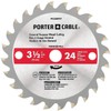 Porter Cable PC338MULTI 3 pack Circular Saw Blades 3-1/2"