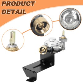 64866 Grill Valve & Regulator and 60040 Grill Burner Tube Kits Replacement Parts for Weber Q1000 Q1200 Series, Grill Parts for Weber 51080001 50060001 51040001 51010001 50060301 51190001 Gas Grills