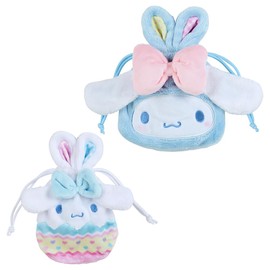 Sanrio 150801 Cinnamoroll Cinnamoroll Drawstring Set of 2 Easter Rabbit Cinnamoroll, 9.1 x 9.4 x 1.2 inches (23 x 24 x 3 cm), Character