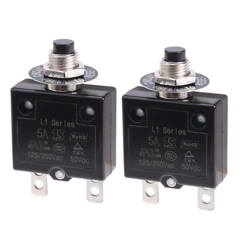 RKURCK Thermal Circuit Breaker 5 Amps, Thermal Overload Protector L1