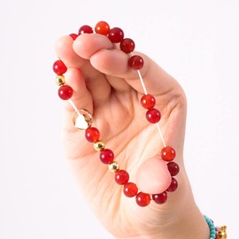 JJDreams Natural Stone Bracelet Women's 8 mm Pearl Bracelet Zodiac Sign Engraving Bracelet Gift Jewellery, Stone