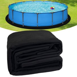 Above Ground Pool Thick Pad Round 16 FT 12Oz/Yd² Heavy-Duty Puncture Proof Above Ground Pool Padding Under Pool Seamless Pool Ground Mats for Pool Bottom for Concrete Lawn(50% Thicker Than Others)