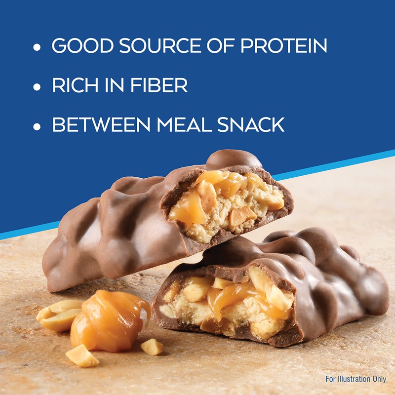 Atkins Caramel Chocolate Nut Roll Snack Bar, Protein Snack ,