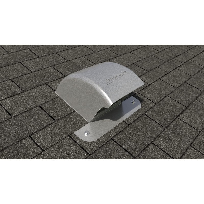 InOvate DryerJack Low Profile Roof Vent with Roof Neck (Mill