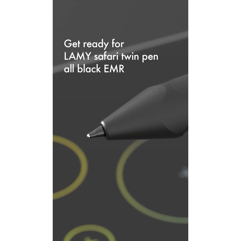 Lamy Safari Twin Pen All Black EMR - Pc/El