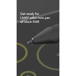 Lamy Safari Twin Pen All Black EMR - Pc/El