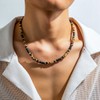 Bemous Surfer Choker Necklaces for Men Coconut Shell Necklace Summer