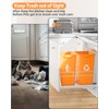 RUNMI Double Pull Out Trash Can Under Cabinet with Door