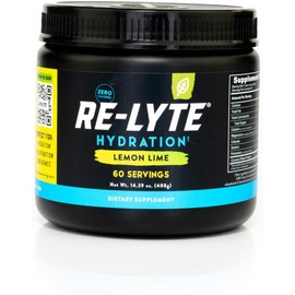 REDMOND RE-LYTE, Electrolitos Naturales con Real-Salt, Hidratación Clean sin Calorías ni Azúcares, 60 Porciones, Sabor Lemon Lime