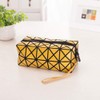 Geometry Pencil Case, 1 Pcs Large Interesting Geometric Foldable Fashion