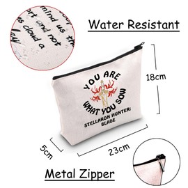 JXGZSO RPG Game Lover Gift Honkai Star Tail Makeup Bag Honkai Star Tail Gift Anime Lover Toiletry Bag Otaku Gifts For Women, you are you sow