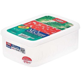 Iwasaki Industries Neo Keeper Fresh Case Square (S) with Colander B-1836NE