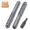 SKIR'CO (50 pcs) Hanger Bolts M6 x 50 mm, Double