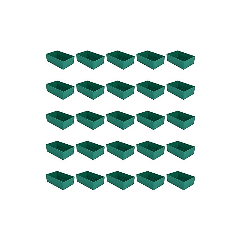 Pack of 25 Green Insert Boxes Height 54 mm L