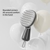 HADADER Scalp Massager and Exfoliator,Silicone Hair Head Scrubber with Long