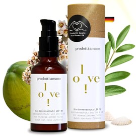 Prodotti Amano Skincare mineralischer Bio-Sonnenschutz mit SPF 30 TESTSIEGER*- 50ml Bio-Sonnenschutz für Gesicht und Körper - Sonnenschutzmittel mit UVA & UVB Schutz - Sonnenschutz ohne Zusatzstoffe
