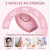 Depiladora láser,cinco niveles de potencia Ipl depiladora portátil,rasuradora con gafas