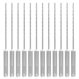 MACXCOIP 12PCS 5/32 Inch SDS Plus Rotary Hammer Drill Bits Set, Masonry Drill Bits for Concrete, Stone, Brick and Block