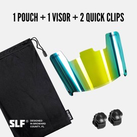 SLEEFS Football Facemask Visor - Dragonfly Color Tinted Eye-Shield for Football Helmet