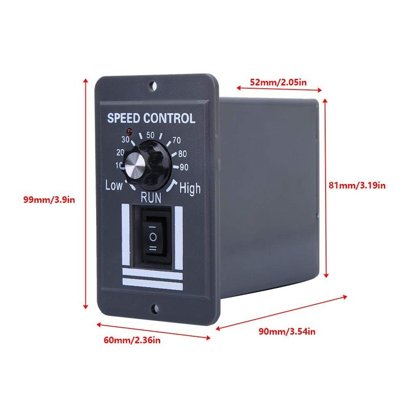 Motor Speed Controller, DC 12-60V 40A PWM Brush Motor Speed