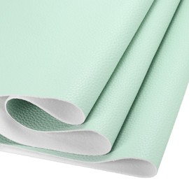DMiotech 1 Pack 14 Inch x 53 Inch Faux Leather Sheet Furniture Cover Napa Skin Water Green PU Leather Roll for Handmade DIY Craft Projects