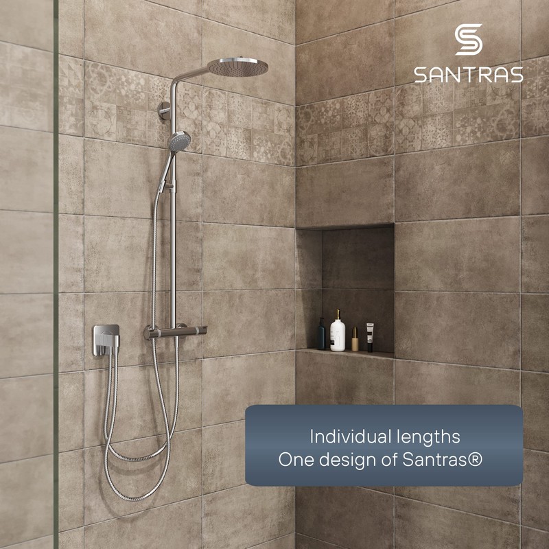 SANTRAS® Metal Shower Hose Deluxe 1.25 m Long with Water