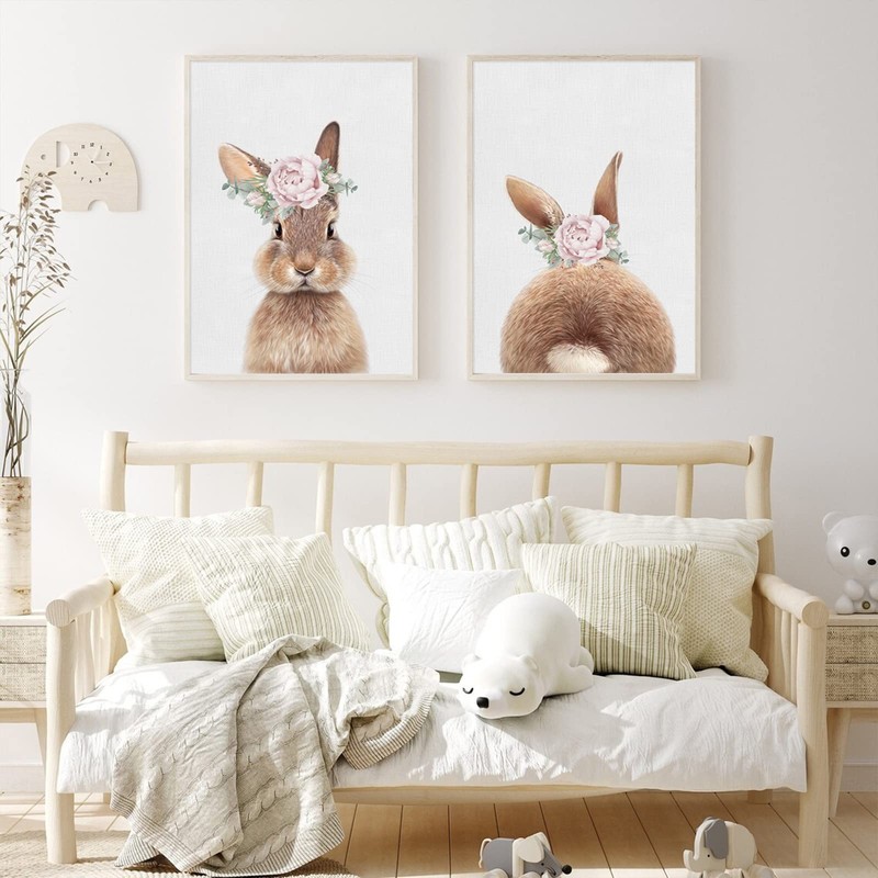 Nursery Rabbit Art small unframed