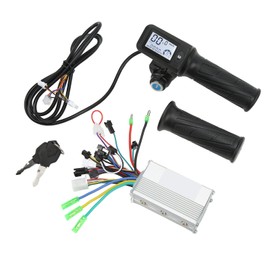 FECAMOS 36V/48V 350W Aluminium Alloy Brushless Motor Controller Kit, Electric Vehicle Controller Kit with 805 LCD Panel for 22.5mm Handlebars