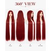 Rose bud Halloween Cosplay Wig Red Sally Costume Wigs for
