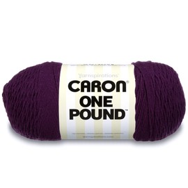 Caron One Pound Yarn, 16 Ounce, Deep Violet
