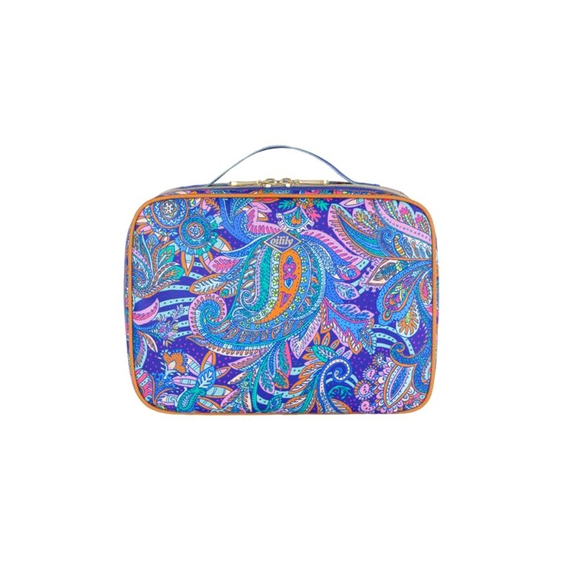 Oilily Cara Travel Kit with Hook Everly Paisley, Spectrum Blue