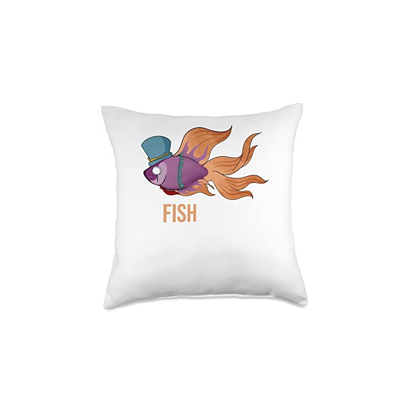 Beta Fish Apparel Sophisticated Beta Fish Throw Pillow, 18x18, Multicolor