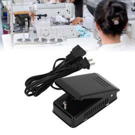 Pedal de Pie de Repuesto Enchufe de EE. UU. 110V Pedal de Máquina de Coser Negro Antideslizante