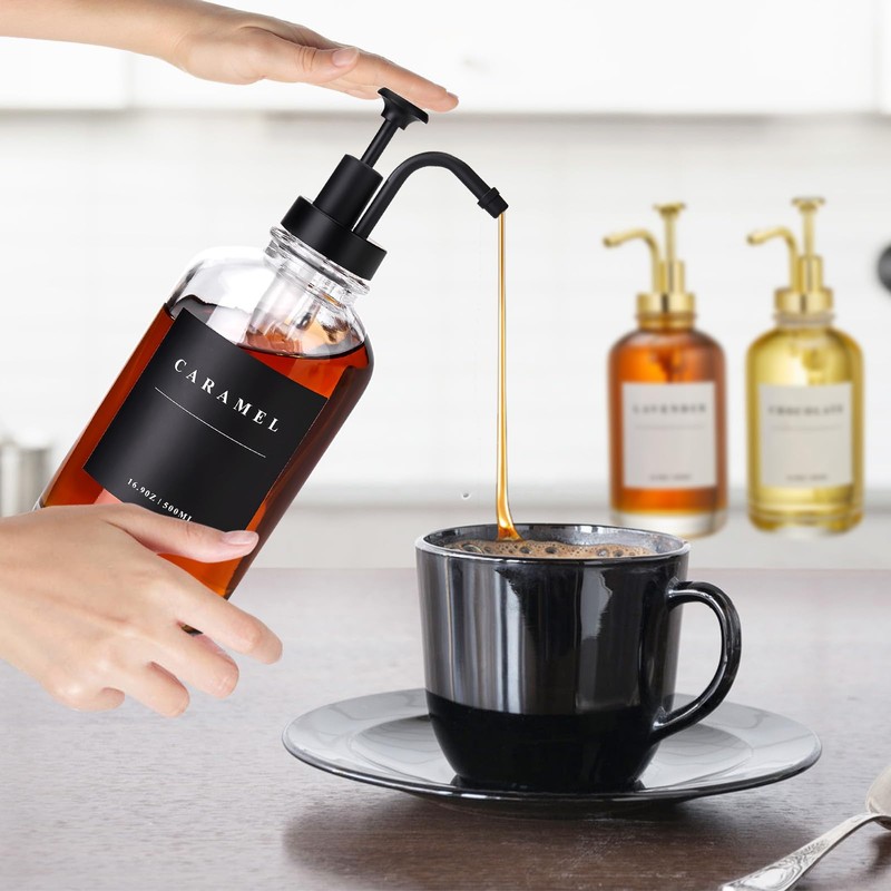 Coffee Syrup Dispenser for Coffee Bar, Coffee Syrup Pump Dispenser,