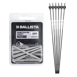 BALLISTA FRACTURA Hunting Arrows w/ SS Penetrator Insert Adapters - 500