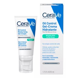 Cerave Oil Control Gel-crema Hidratante  Control de brillo  Formula Ultra-Ligera para piel mixta  52ml                                                