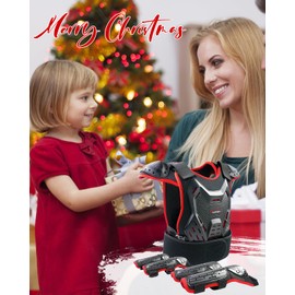StarknightMT Kids Dirt Bike Gear - Youth Motorcycle Gear Riding Protective Motocross Armor Suit Chest Protector for Boys Girls Biking Cycling Skating Off-Road,Red