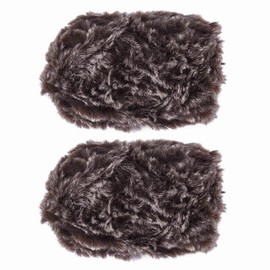 BEEFLYING 2 Roll Skeins Super Soft Fur Yarn Chunky Fluffy Faux Fur Yarn Fluffy Eyelash Yarn for Crochet Knit Blanket Rug Clothes Knitting-2×30m(2×32.8yds,51g×2)-Dark Slate Gray