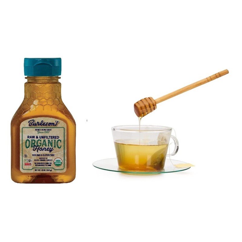 Burleson's Organic Raw Unfiltered Honey, Non GMO & Gluten Free