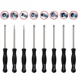 ZXZHL (Set of 8) Carburetor Tune-up Adjustment TooI ncluding 21-Teeth & 7-Teeth Splined/Pac Man/Single D/Double D/Hexagon Socket for Common