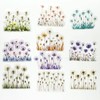 20 pcs PET Transparent Clear Dandelion Flowers Stickers Decals Bulk