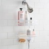 Bath Bliss Shower Head Caddy, Suction Cup Backing, 2 Tier