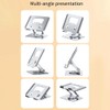 Universal Laptop Stand with 360° Rotating Base, Adjustable Height Multi-Angle,
