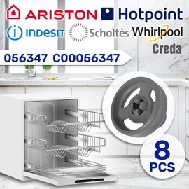 Pack of 8 Dishwasher Basket Bottom Universal with Original Code 056347 C00056347 for Indesit for Ariston Dishwasher MONTERAL