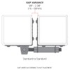 D&D Technologies DDSHDSS Stainless Steel Heavy Duty Gate Hinge. Non