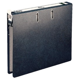 Leitz 29220000 Hängeordner (A4, Rückenbreite 5 cm, Griffloch, Hartpappe (RC), Hängeschwenkbügel aus Kunststoff, ALPHA DUO) schwarz