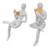 Women Thinker Statue Unique Resin Pulp Reading Women Figurine Decor