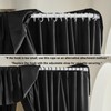 AIKASY Black Thickened Bed Canopy Curtains - Elegant Bedroom Decor
