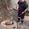 CKLT 40'' Fire Tongs for Fire Pit Heavy Duty Firewood
